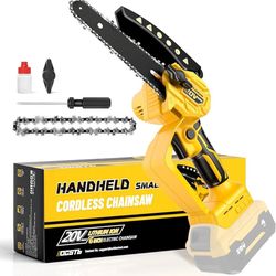 Mini Chainsaw compatible with Dewalt 20V Battery