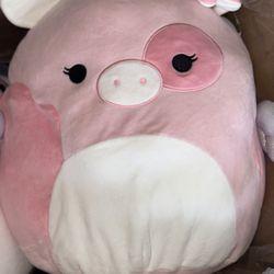 14" Squishmallow (Peety - Pink Spotted Pig W/Wings)- Large Ultrasoft Official Jazwares Plush