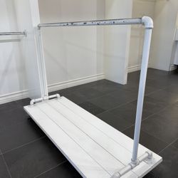 Custom Industrial Clothing Rack – Boutique Quality