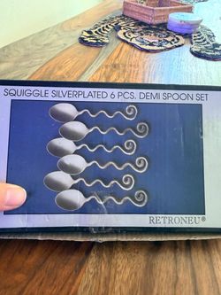 Antique silver demi spoons