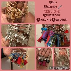 Faith charm  bracelets