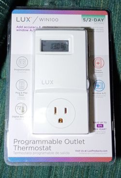 LUX WIN100 Programmable Outlet Thermostat