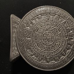 Aztec porcelain alcohol bottle