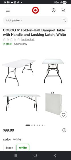 Cosco 6' Folding Tables.