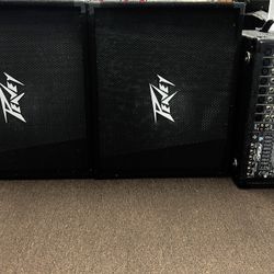 Monitores peavey y Mixer Amplificada Peavey 500 Por El Set 