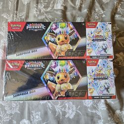 Pokemon TCG Prismatic Evolutions Booster Bundle + Surprise Box