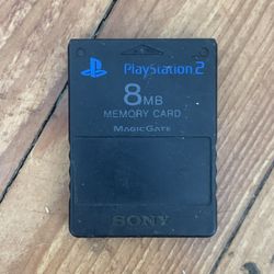 8mb memory card for the pS2