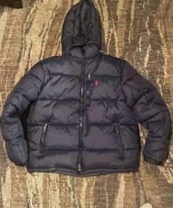 Polo Ralph Lauren navy puffer jacket Size L