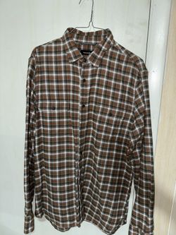 Orange / Gray Flannel
