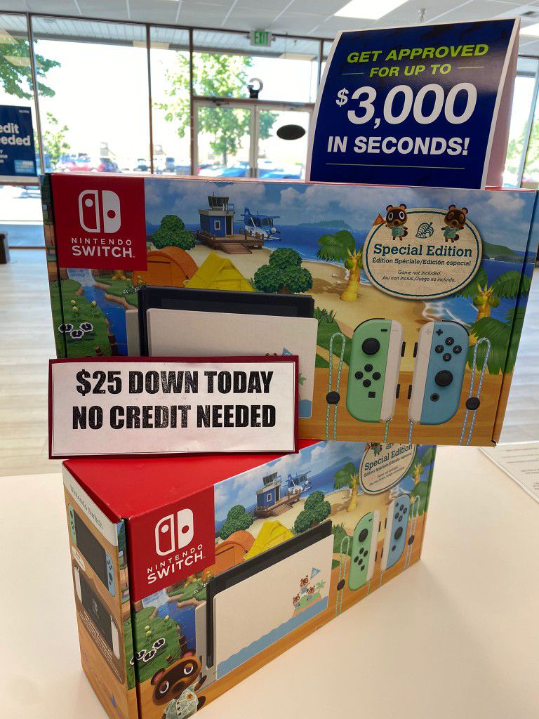 Nintendo Switch Animal Crossing Edition New - $25 To Take It Home 