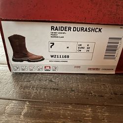 Wolverine Raider Durashock Work Boots. 