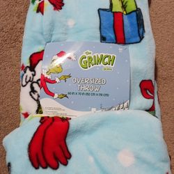 Grinch Blanket Oversized Plush Throw Blanket 60 X 70 Ship Immediately Super Soft