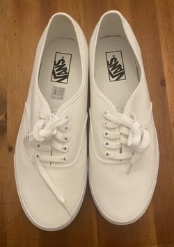 Vans M 9.5 W11 All White NEW!!