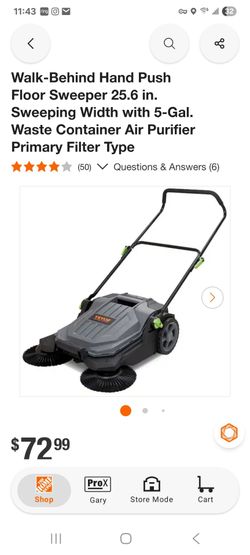 VEVOR Walk-Behind Hand Push Floor Sweeper