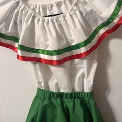Mexican Color Dress Child Size4/5