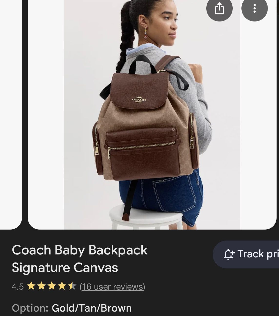 Coach Diaper Bag Backpack
