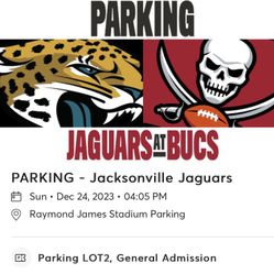 Tampa Bay Buccaneers Vs Jacksonville Jaguars PARKING 