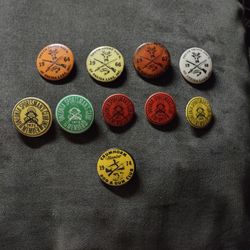 Vintage Hunting And Fishing Pins From Upstate New York