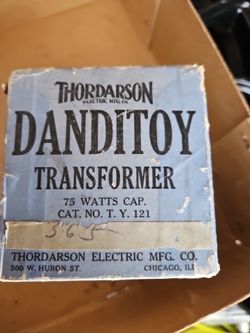 Pre War Thordarson Transformer 75 Watts .   Works Comes In Original Box