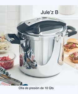 Princess House.  Olla De Presión Cierra Fácil De 10 Qts Nueva En Su Caja 