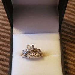 14k White Gold With Diamonds 