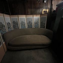 Super Cool Round Vintage Couch 
