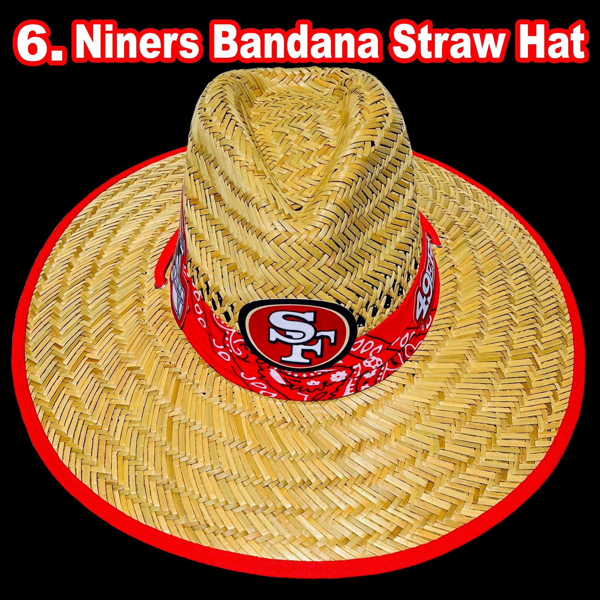San Francisco 49ers Straw hats great gift just in time 4 summer heat (I