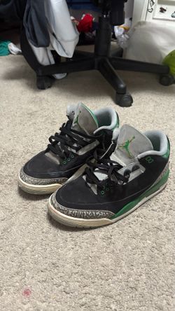 Jordan 3 pine greens size 10