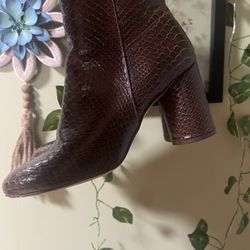 Size 8 Snake Patter Boots