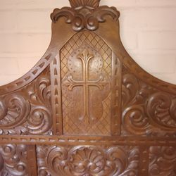 Hand Carved Headboard