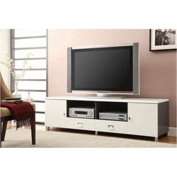 Brand New - In Box - 71" Wide Glossy White Coaster TV Stand Console