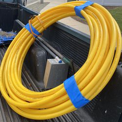 Underground Poly Gas Pipe.  80 Ft