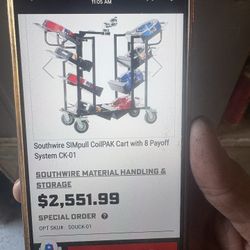 South Wire Sim pull coil cart