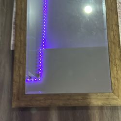 Wood framed mirror