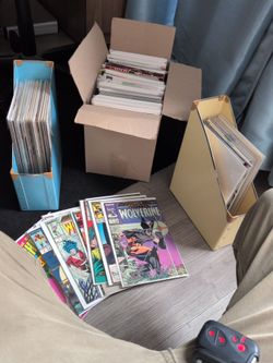 Marvel and DC comic books OBO Wolverine, Batman, Avengers