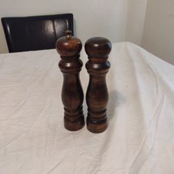 Vintage "Made In Japan" Pepper Mill And Salt Shaker
