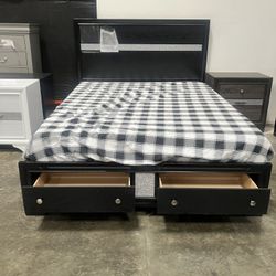 Queen Size Bed Frame With Mattress 