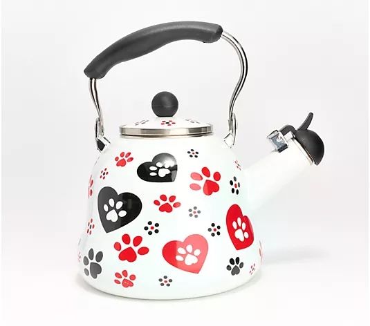 Temp-tations 2.3-qt Enamel on Steel Tea Kettle
