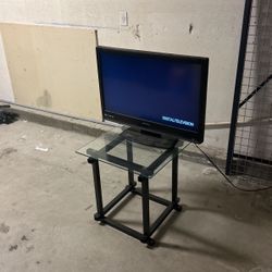 TV Glass Table Set