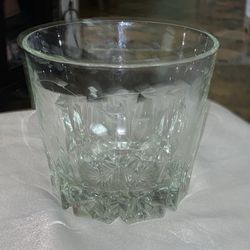 Crystal Etched Floral Wine/Ice/Snack Bucket Princess House Heritage Pattern