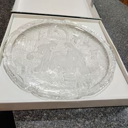 Vintage Mikasa Crystal Platter 