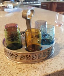 glasses with holder