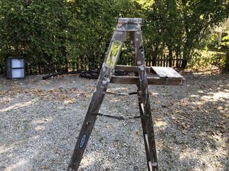 Ladder by Werner 50 years plus old. (Reduced to $10)