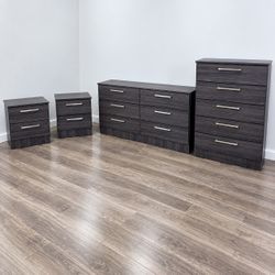 Dresser , chest and 2 nightstands - Cómoda  , gavetero y 2 mesitas de noche