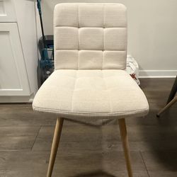 Beige / cream dining chairs (set of 4)