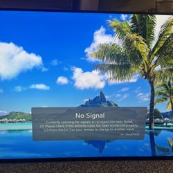 LG 65” Wall Mount TV. Beautiful Color!