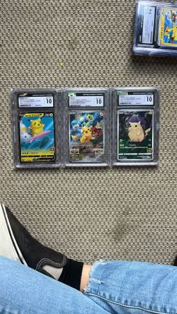 Pikachu Graded 10 Pokemon Collectible Cards 