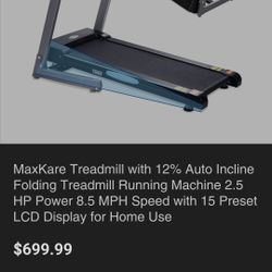 MAXKARE  TREADMILL 