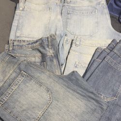 6 Pairs Of Aeropostale Super Baggy Jeans All Size 38x32 Or 38x30 