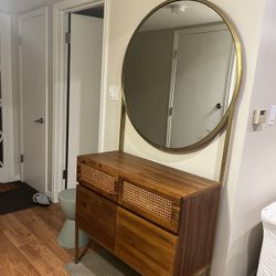 CB2 Cabinet With Mirror 